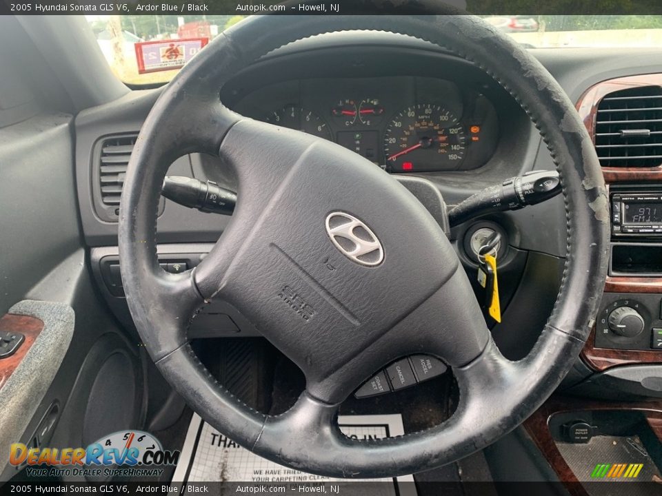 2005 Hyundai Sonata GLS V6 Ardor Blue / Black Photo #17