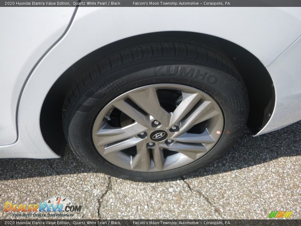 2020 Hyundai Elantra Value Edition Quartz White Pearl / Black Photo #7
