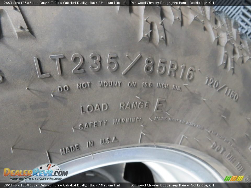 2003 Ford F350 Super Duty XLT Crew Cab 4x4 Dually Black / Medium Flint Photo #16