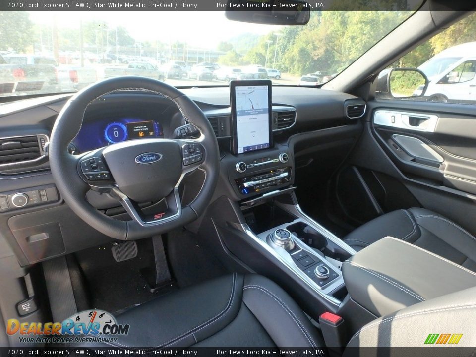 Ebony Interior - 2020 Ford Explorer ST 4WD Photo #14