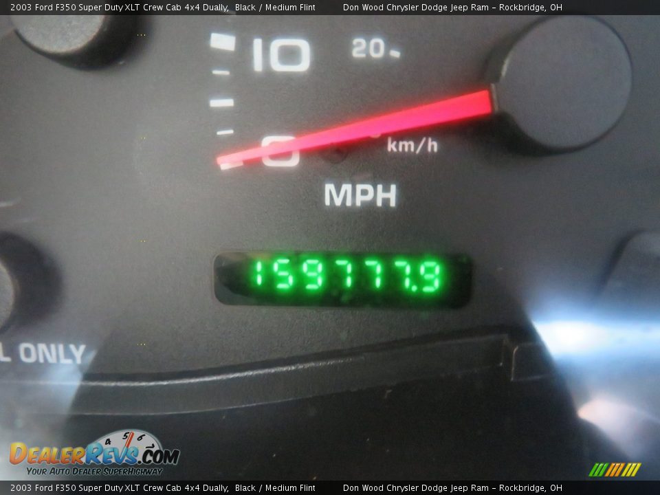 2003 Ford F350 Super Duty XLT Crew Cab 4x4 Dually Black / Medium Flint Photo #22