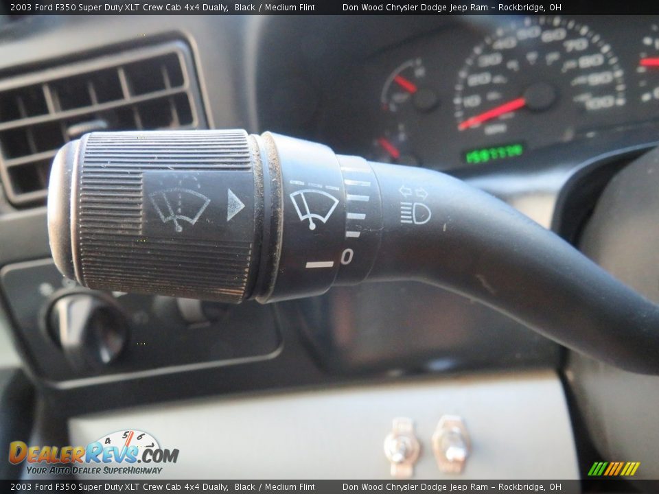 2003 Ford F350 Super Duty XLT Crew Cab 4x4 Dually Black / Medium Flint Photo #23