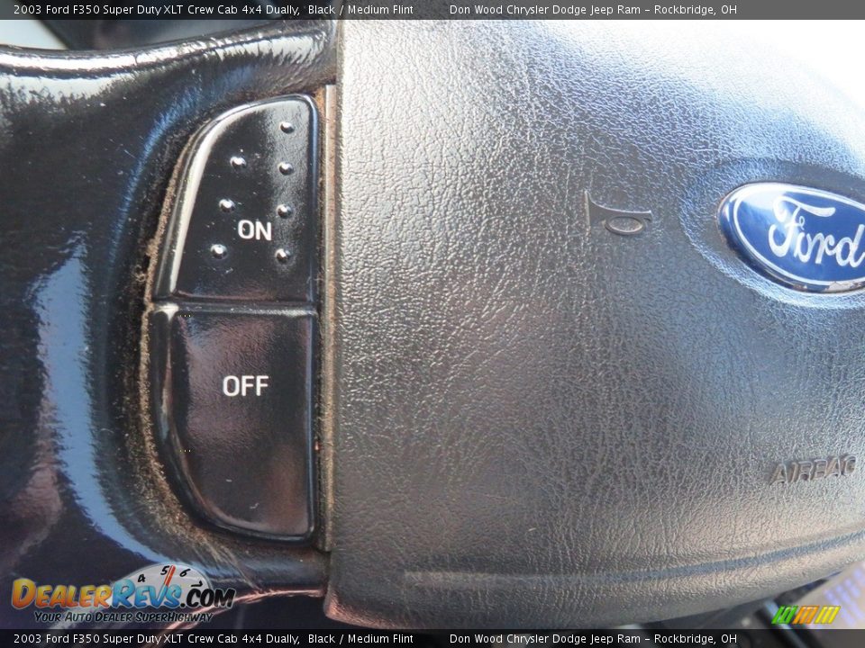 2003 Ford F350 Super Duty XLT Crew Cab 4x4 Dually Black / Medium Flint Photo #24