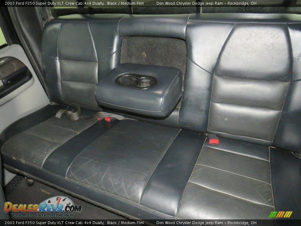 2003 Ford F350 Super Duty XLT Crew Cab 4x4 Dually Black / Medium Flint Photo #31