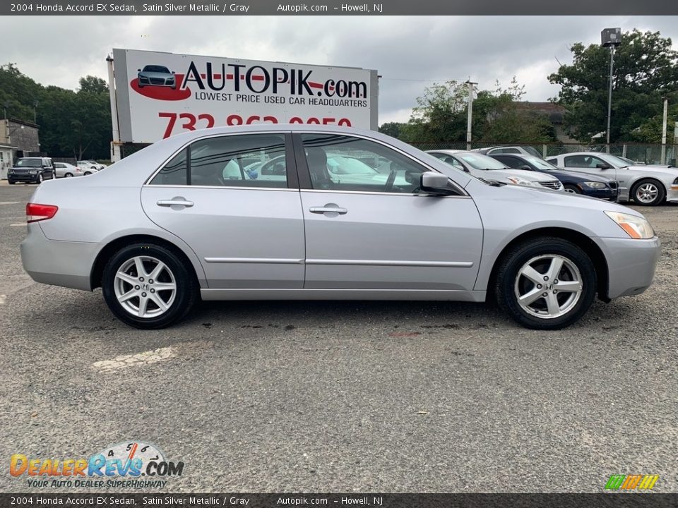 2004 Honda Accord EX Sedan Satin Silver Metallic / Gray Photo #2