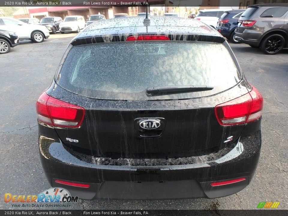 2020 Kia Rio LX Aurora Black / Black Photo #3