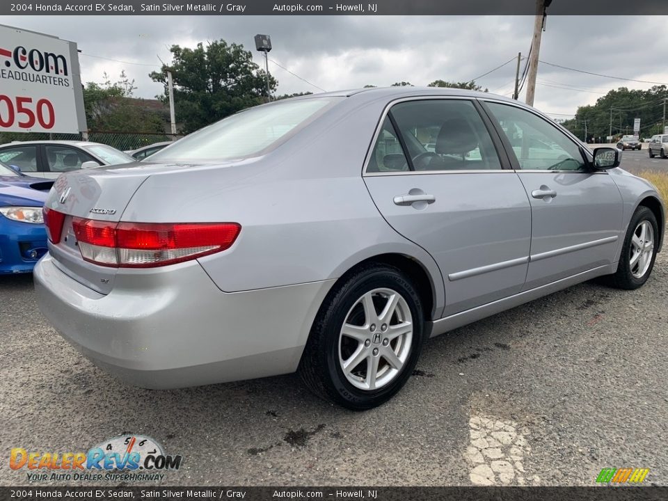 2004 Honda Accord EX Sedan Satin Silver Metallic / Gray Photo #3