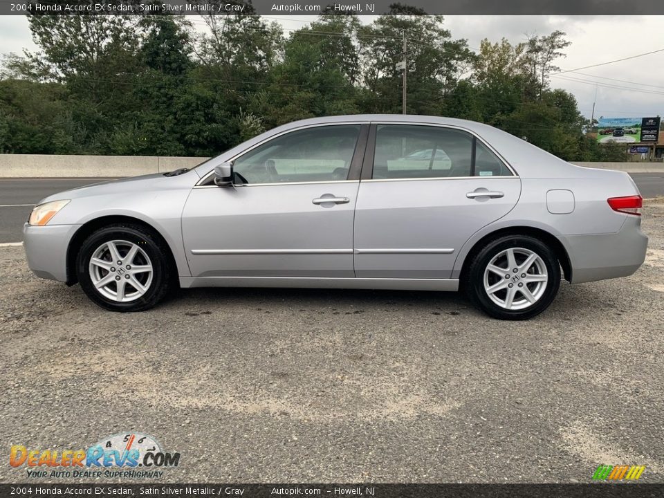 2004 Honda Accord EX Sedan Satin Silver Metallic / Gray Photo #5