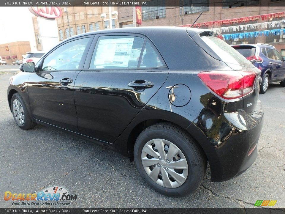 2020 Kia Rio LX Aurora Black / Black Photo #5