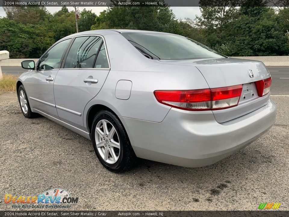 2004 Honda Accord EX Sedan Satin Silver Metallic / Gray Photo #6