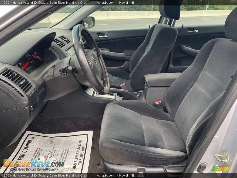 2004 Honda Accord EX Sedan Satin Silver Metallic / Gray Photo #10