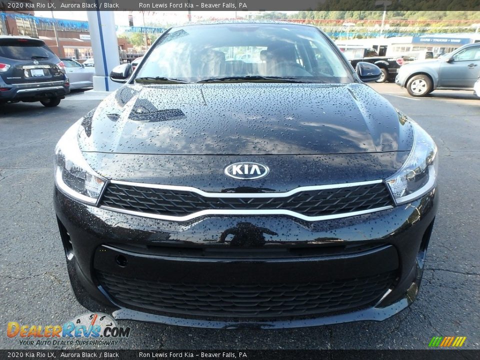 2020 Kia Rio LX Aurora Black / Black Photo #8