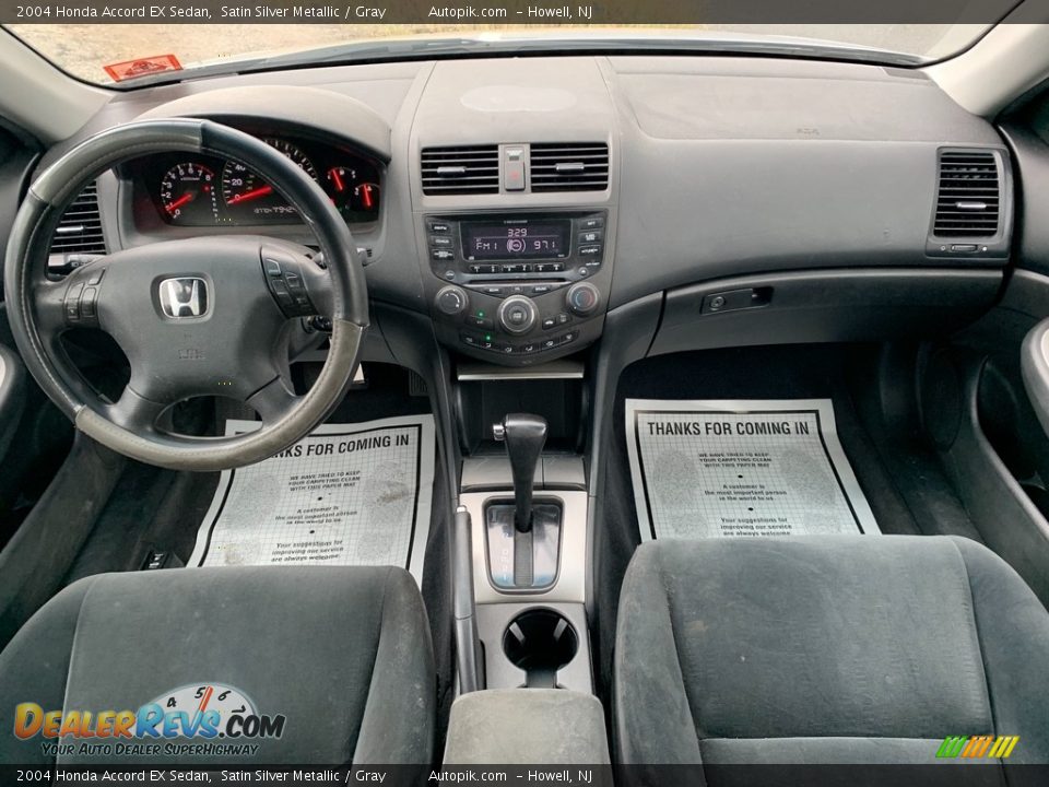 2004 Honda Accord EX Sedan Satin Silver Metallic / Gray Photo #14