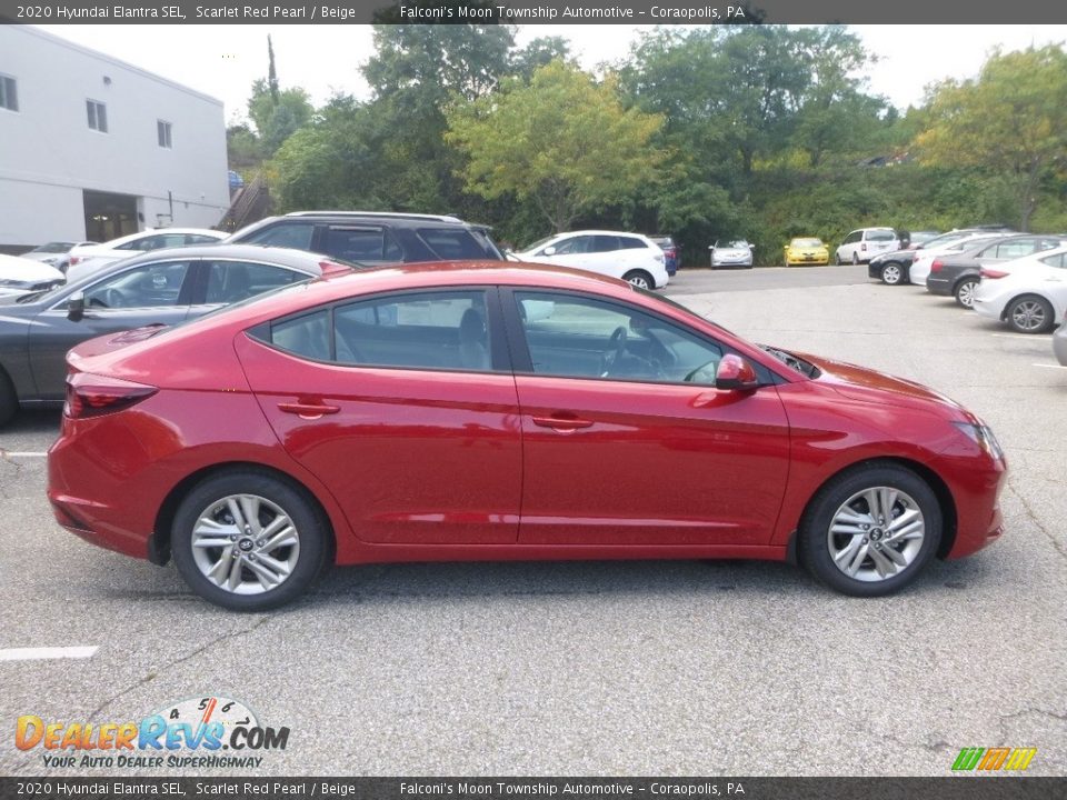 2020 Hyundai Elantra SEL Scarlet Red Pearl / Beige Photo #1