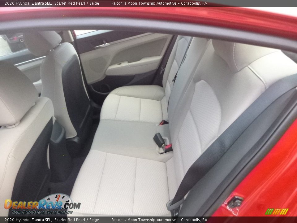 2020 Hyundai Elantra SEL Scarlet Red Pearl / Beige Photo #10