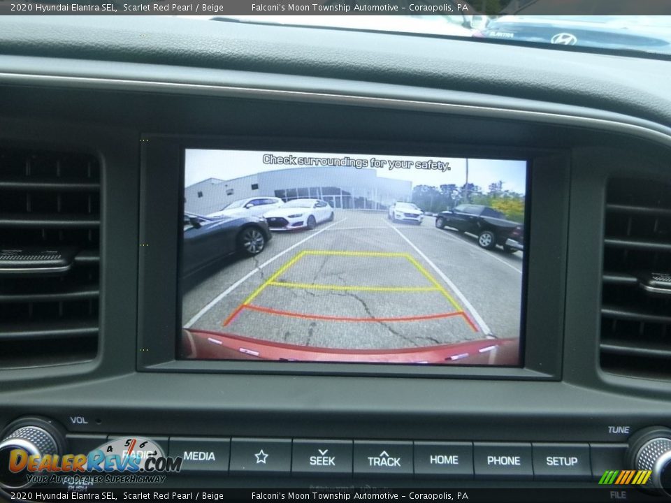 2020 Hyundai Elantra SEL Scarlet Red Pearl / Beige Photo #15