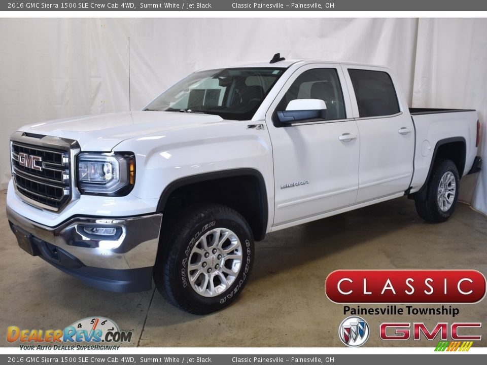 2016 GMC Sierra 1500 SLE Crew Cab 4WD Summit White / Jet Black Photo #1