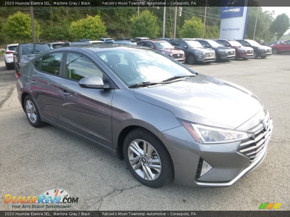 2020 Hyundai Elantra SEL Machine Gray / Black Photo #3