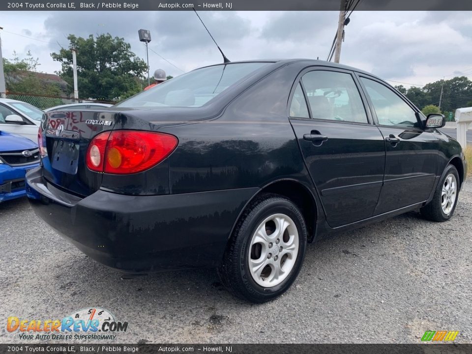 2004 Toyota Corolla LE Black / Pebble Beige Photo #3