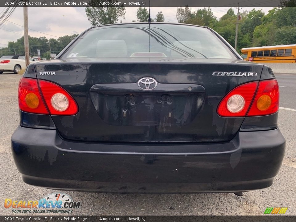 2004 Toyota Corolla LE Black / Pebble Beige Photo #4