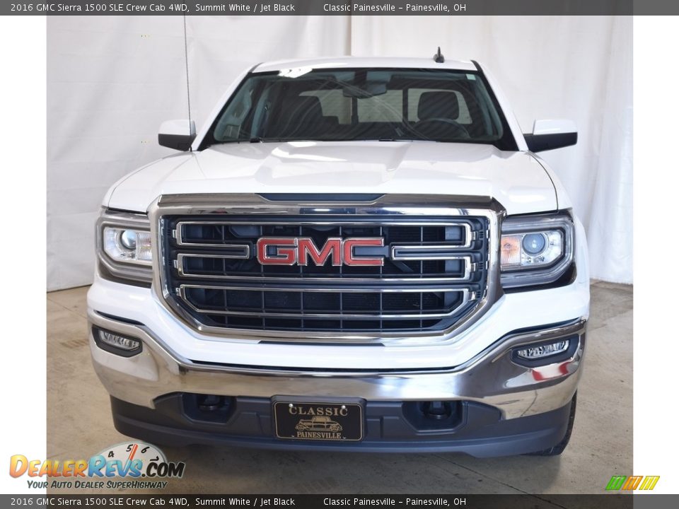 2016 GMC Sierra 1500 SLE Crew Cab 4WD Summit White / Jet Black Photo #4