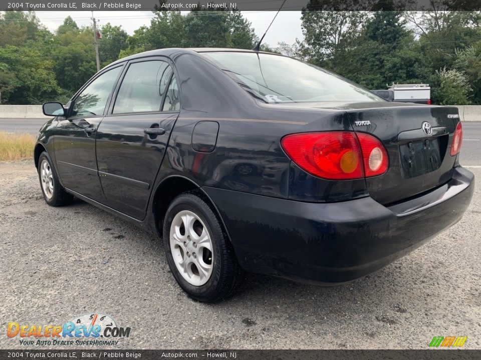 2004 Toyota Corolla LE Black / Pebble Beige Photo #5