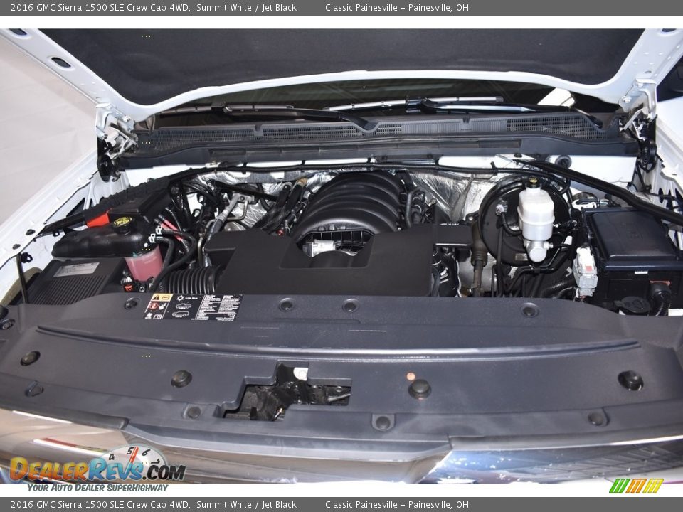 2016 GMC Sierra 1500 SLE Crew Cab 4WD Summit White / Jet Black Photo #6