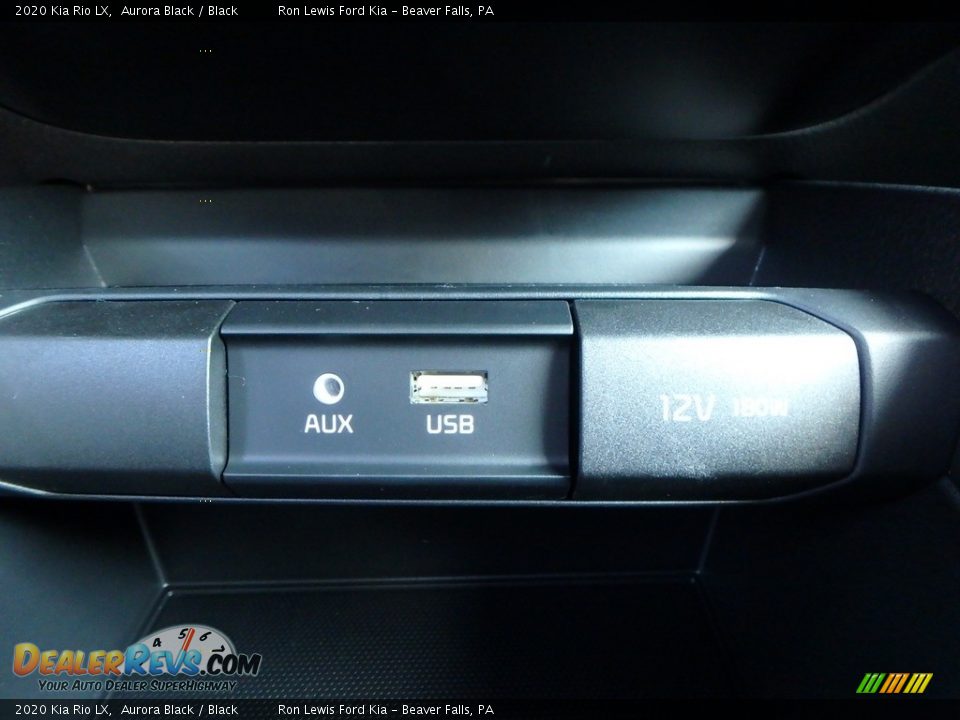 2020 Kia Rio LX Aurora Black / Black Photo #19