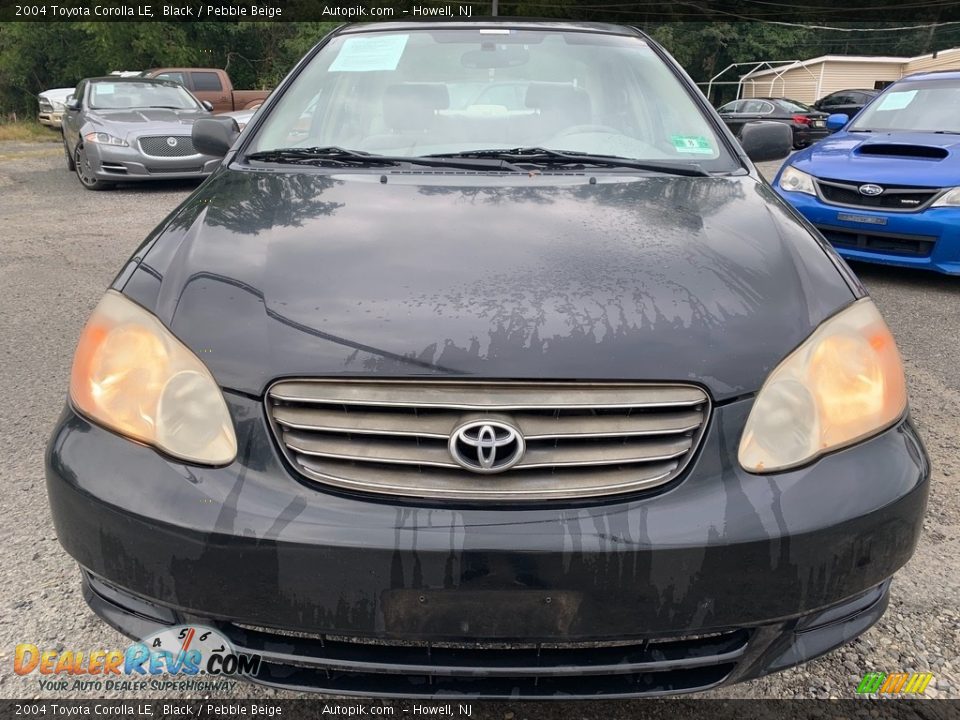 2004 Toyota Corolla LE Black / Pebble Beige Photo #8