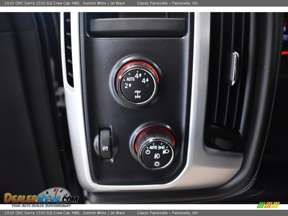 2016 GMC Sierra 1500 SLE Crew Cab 4WD Summit White / Jet Black Photo #11