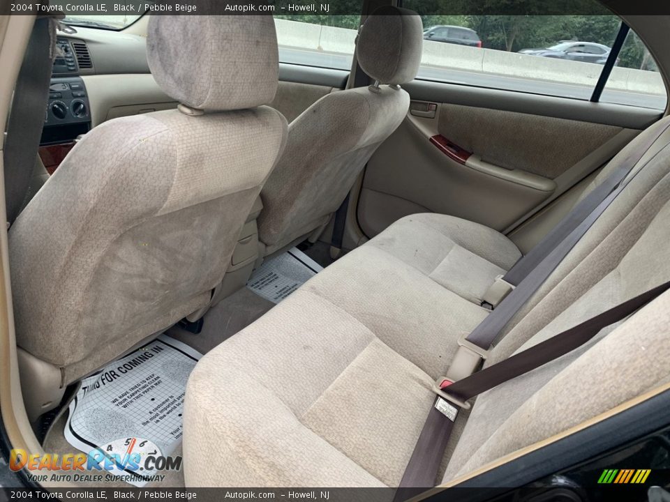 2004 Toyota Corolla LE Black / Pebble Beige Photo #10