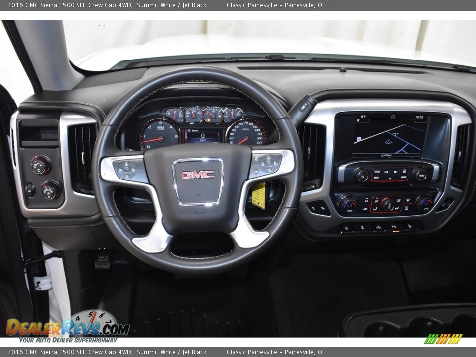 2016 GMC Sierra 1500 SLE Crew Cab 4WD Summit White / Jet Black Photo #12