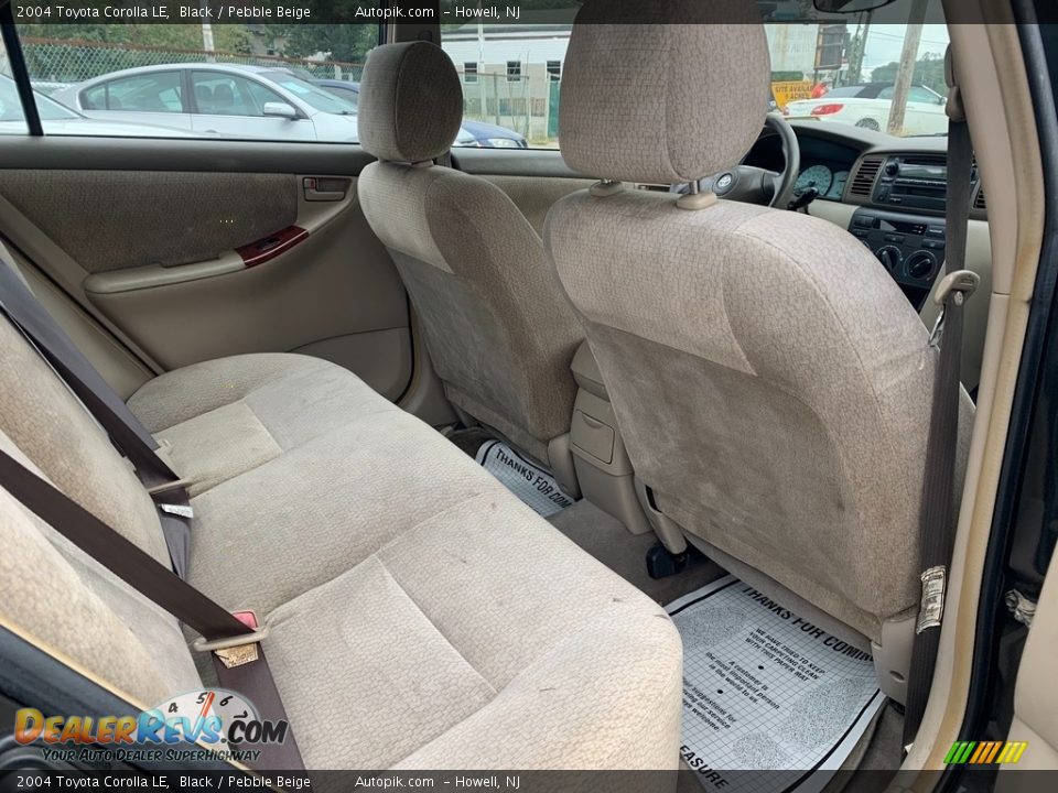 2004 Toyota Corolla LE Black / Pebble Beige Photo #11