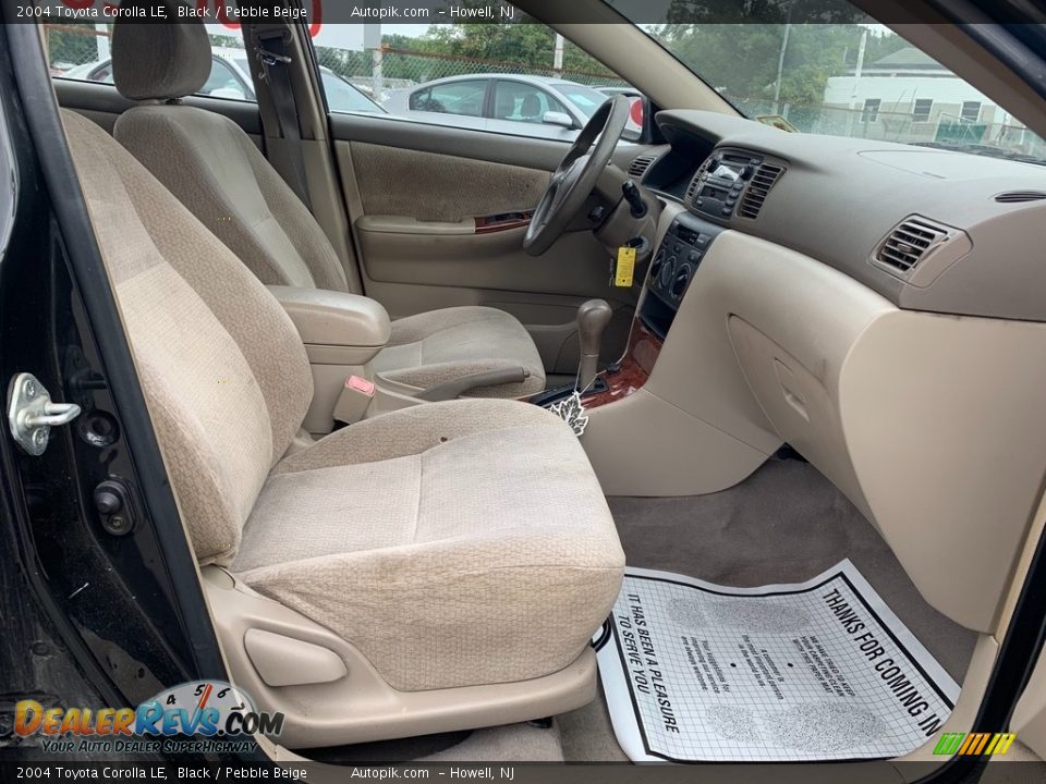 2004 Toyota Corolla LE Black / Pebble Beige Photo #12