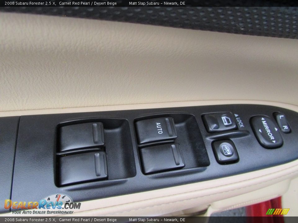2008 Subaru Forester 2.5 X Garnet Red Pearl / Desert Beige Photo #13