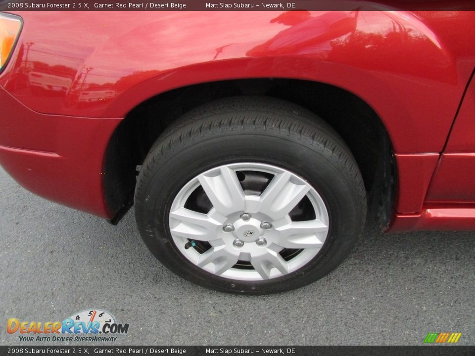 2008 Subaru Forester 2.5 X Garnet Red Pearl / Desert Beige Photo #20