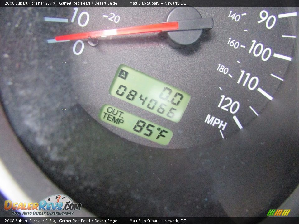 2008 Subaru Forester 2.5 X Garnet Red Pearl / Desert Beige Photo #26