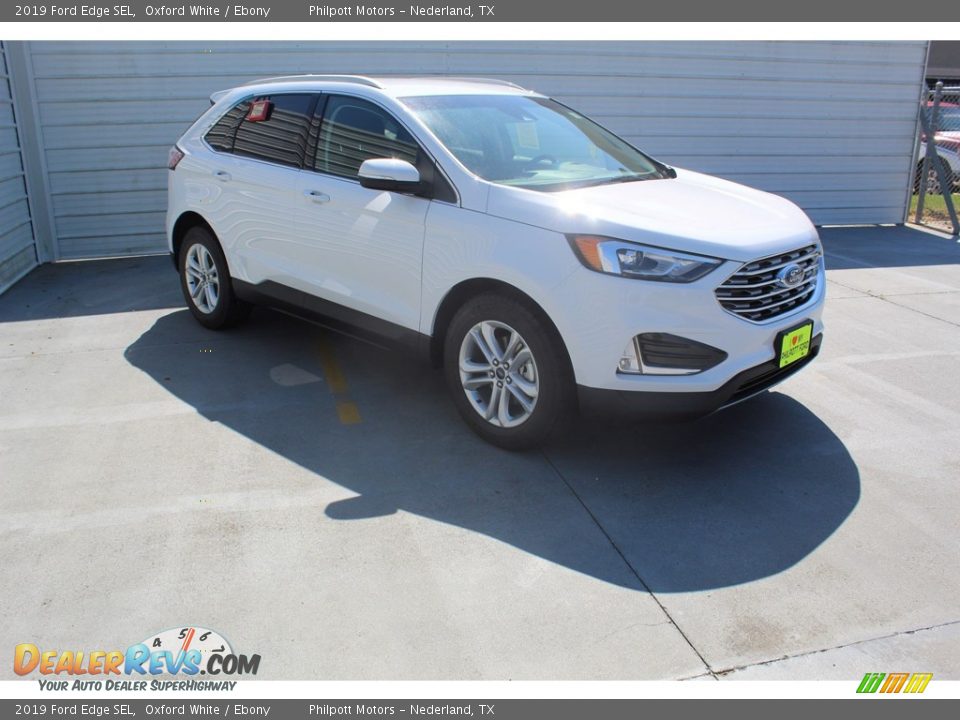 2019 Ford Edge SEL Oxford White / Ebony Photo #2