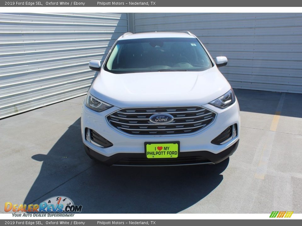 2019 Ford Edge SEL Oxford White / Ebony Photo #3