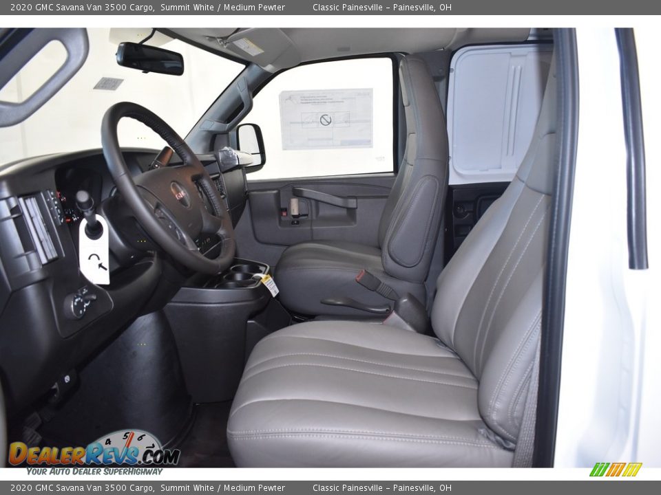 Medium Pewter Interior - 2020 GMC Savana Van 3500 Cargo Photo #6