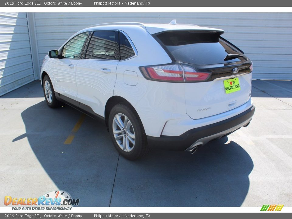 2019 Ford Edge SEL Oxford White / Ebony Photo #6