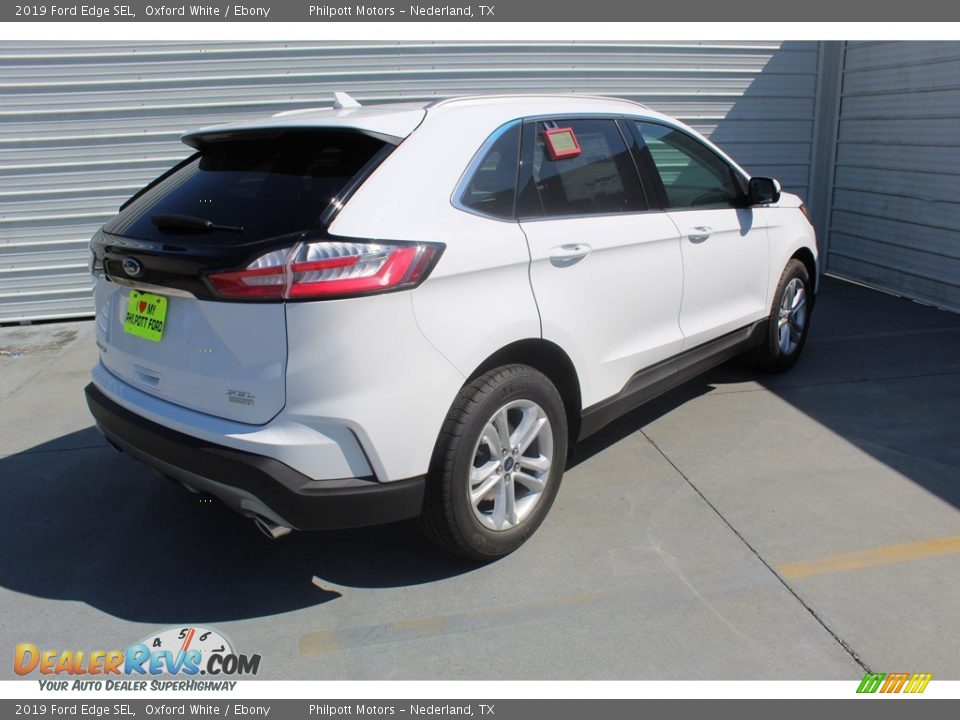 2019 Ford Edge SEL Oxford White / Ebony Photo #8