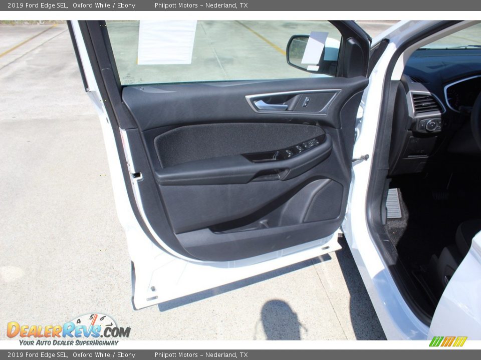 2019 Ford Edge SEL Oxford White / Ebony Photo #9