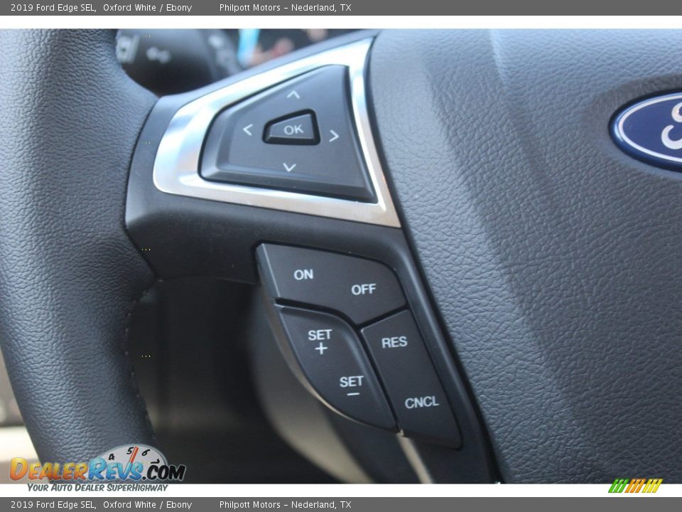 2019 Ford Edge SEL Oxford White / Ebony Photo #12