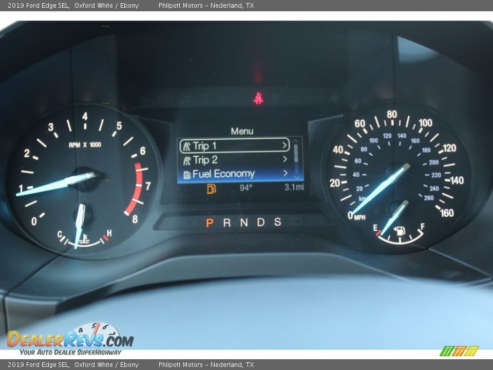 2019 Ford Edge SEL Oxford White / Ebony Photo #14
