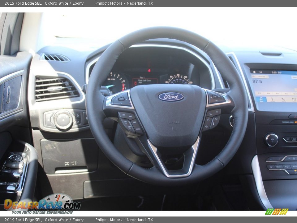 2019 Ford Edge SEL Oxford White / Ebony Photo #22