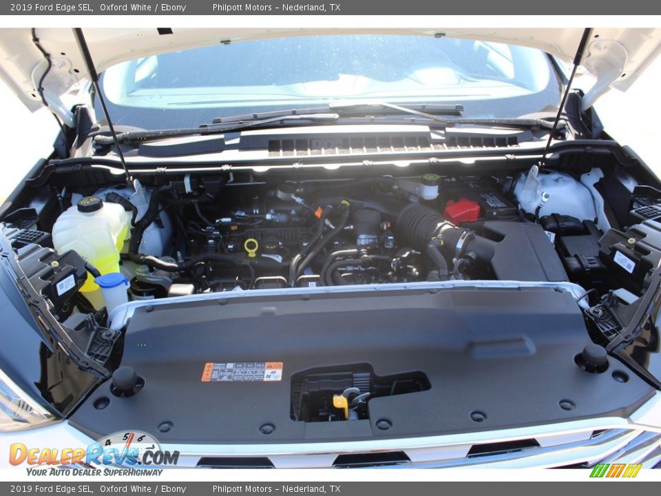 2019 Ford Edge SEL Oxford White / Ebony Photo #24