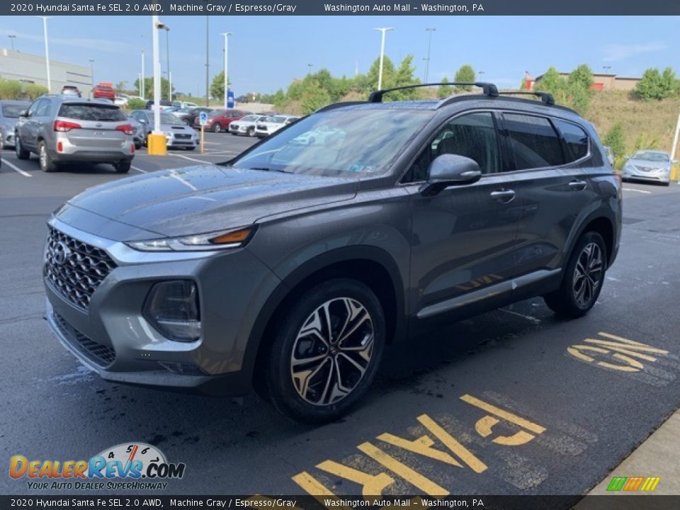 2020 Hyundai Santa Fe SEL 2.0 AWD Machine Gray / Espresso/Gray Photo #7