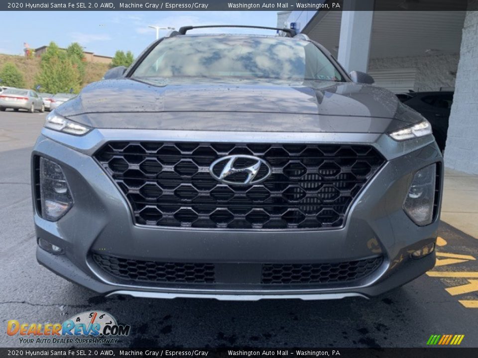 2020 Hyundai Santa Fe SEL 2.0 AWD Machine Gray / Espresso/Gray Photo #8