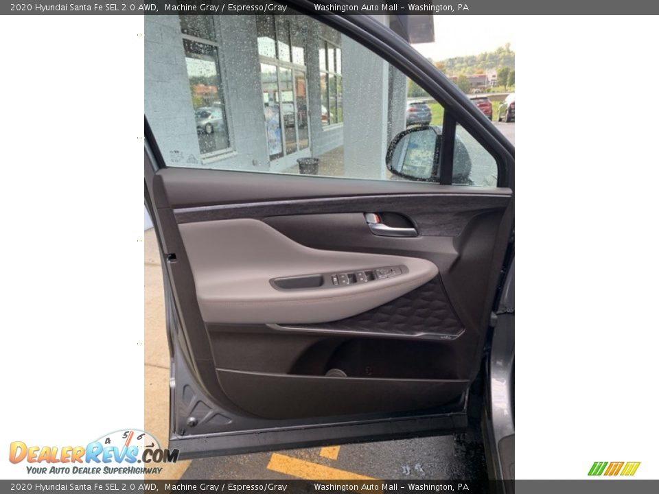 2020 Hyundai Santa Fe SEL 2.0 AWD Machine Gray / Espresso/Gray Photo #11